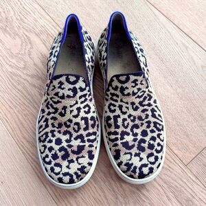 Rothy's The Slip On Sneaker Camo Cat Women's Size 7.5 animal print